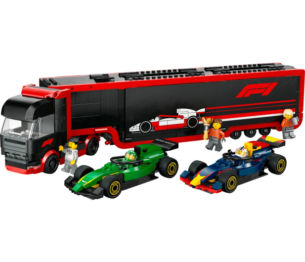 LEGO Ciy 60445 Ciężarówka z bolidami RB20 i AMR24 F1 - 1298087 - zdjęcie 3